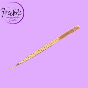 5mm Long-handled Thin Angled Tweezers - Rose Gold