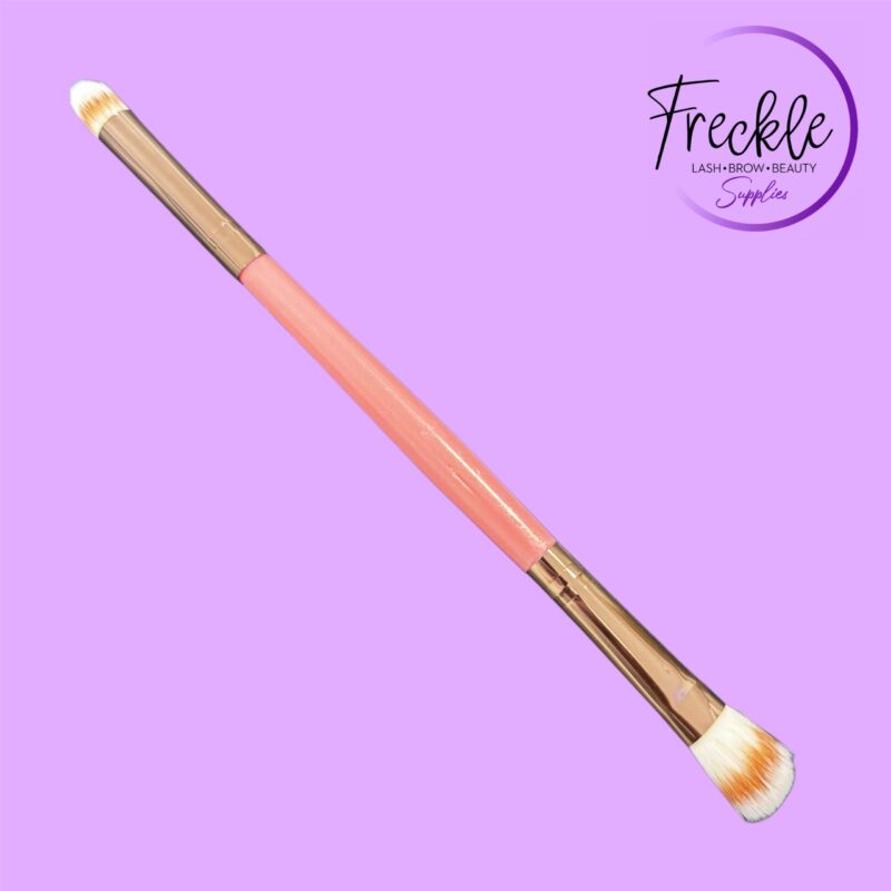 Soft dual ended brush for brows and makeup