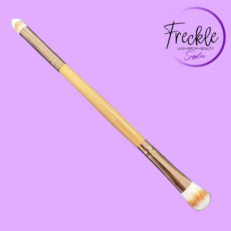 Soft dual ended brush for brows and makeup