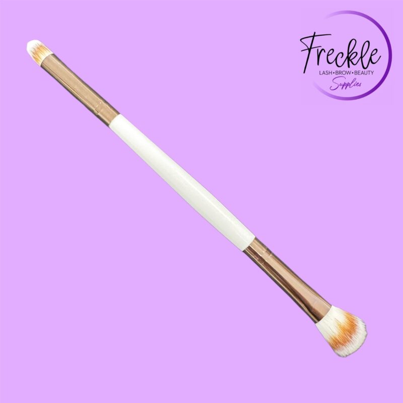 Soft dual ended brush for brows and makeup